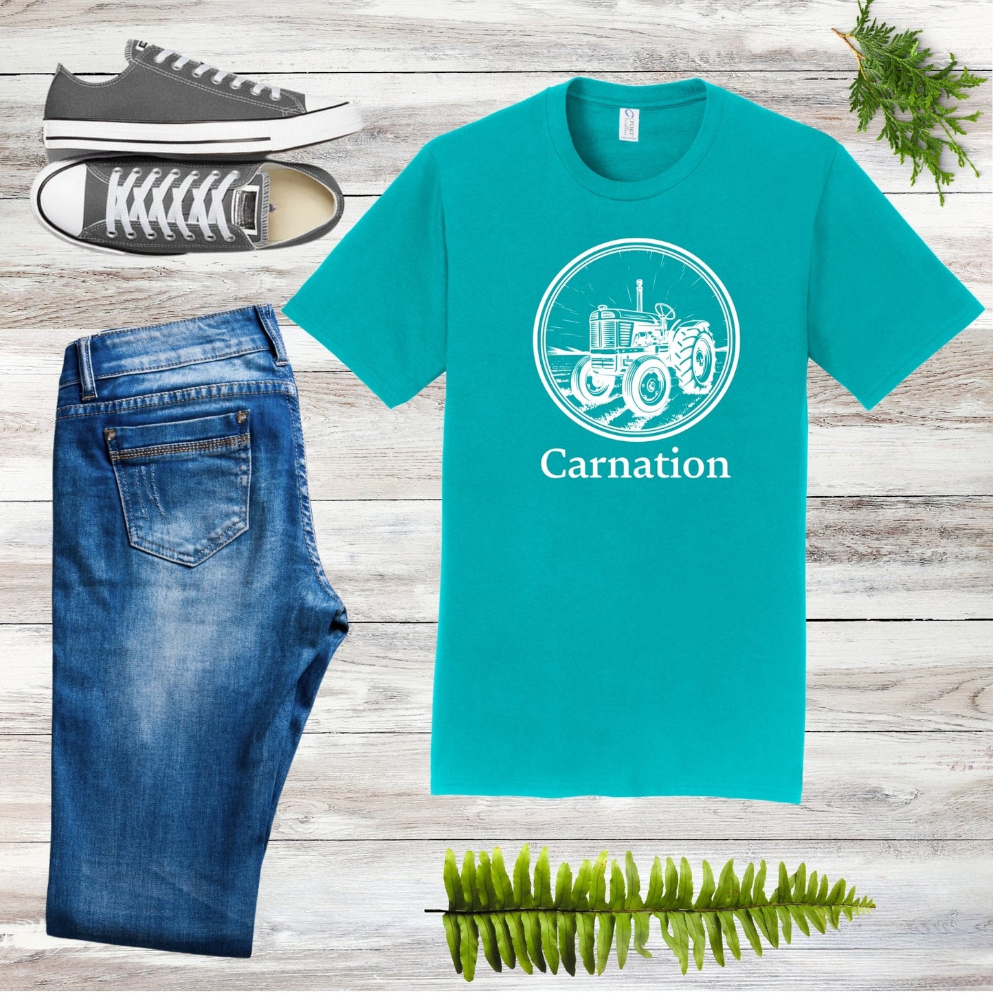 Carnation Tractor Tee