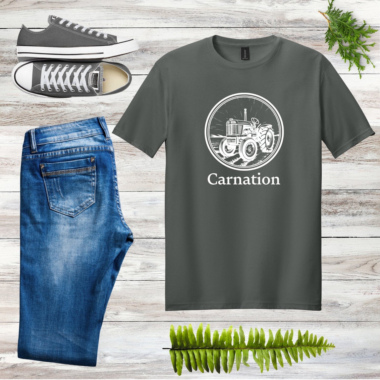 Carnation Tractor Tee