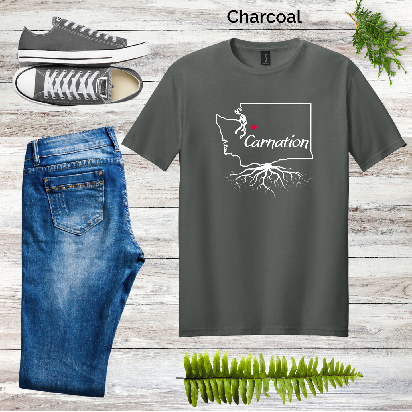 Carnation Roots Tee