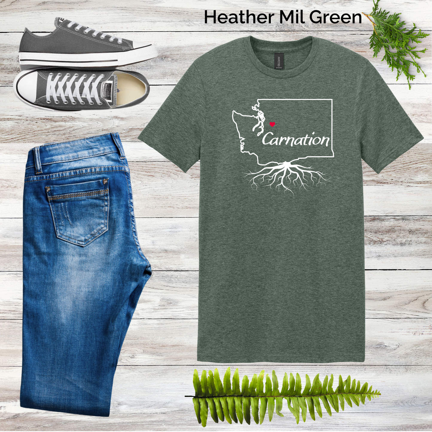 Carnation Roots Tee
