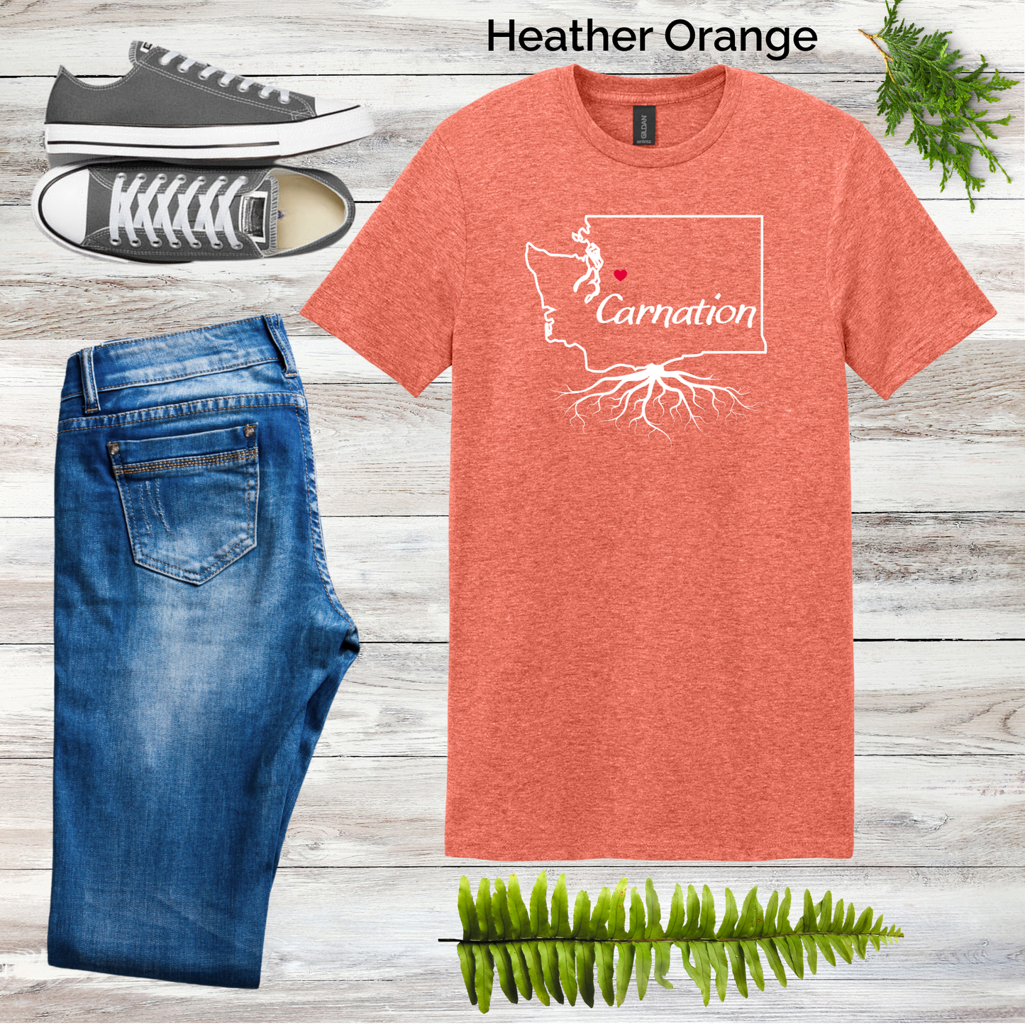 Carnation Roots Tee