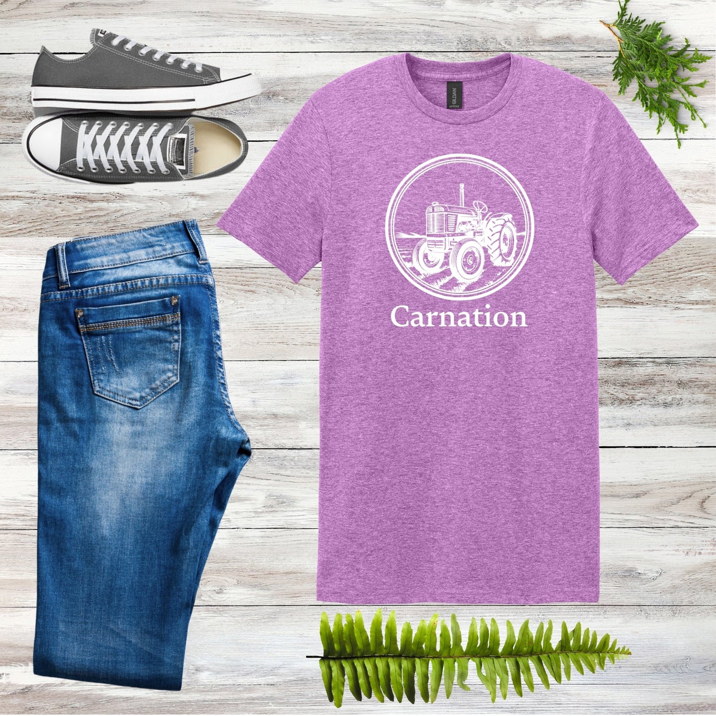 Carnation Tractor Tee