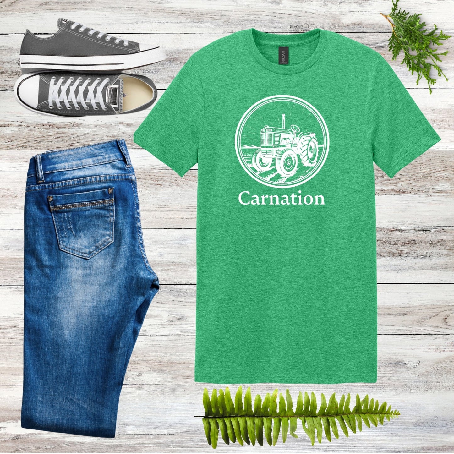 Carnation Tractor Tee