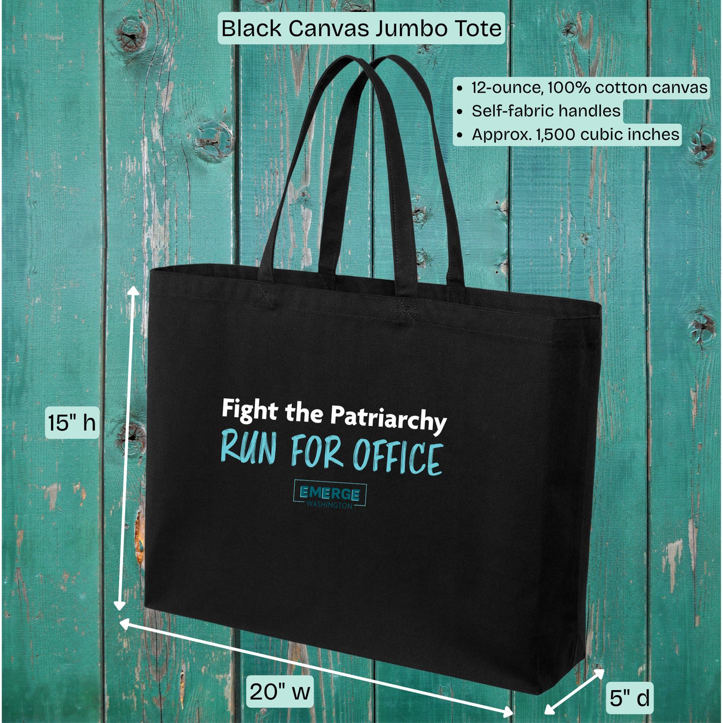 Patriarchy Tote Bag Emerge WA