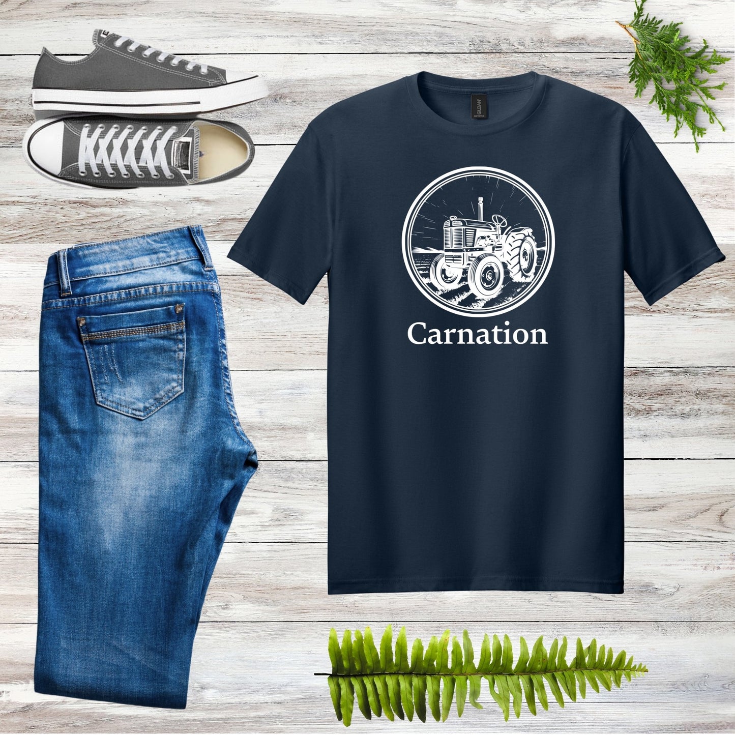 Carnation Tractor Tee