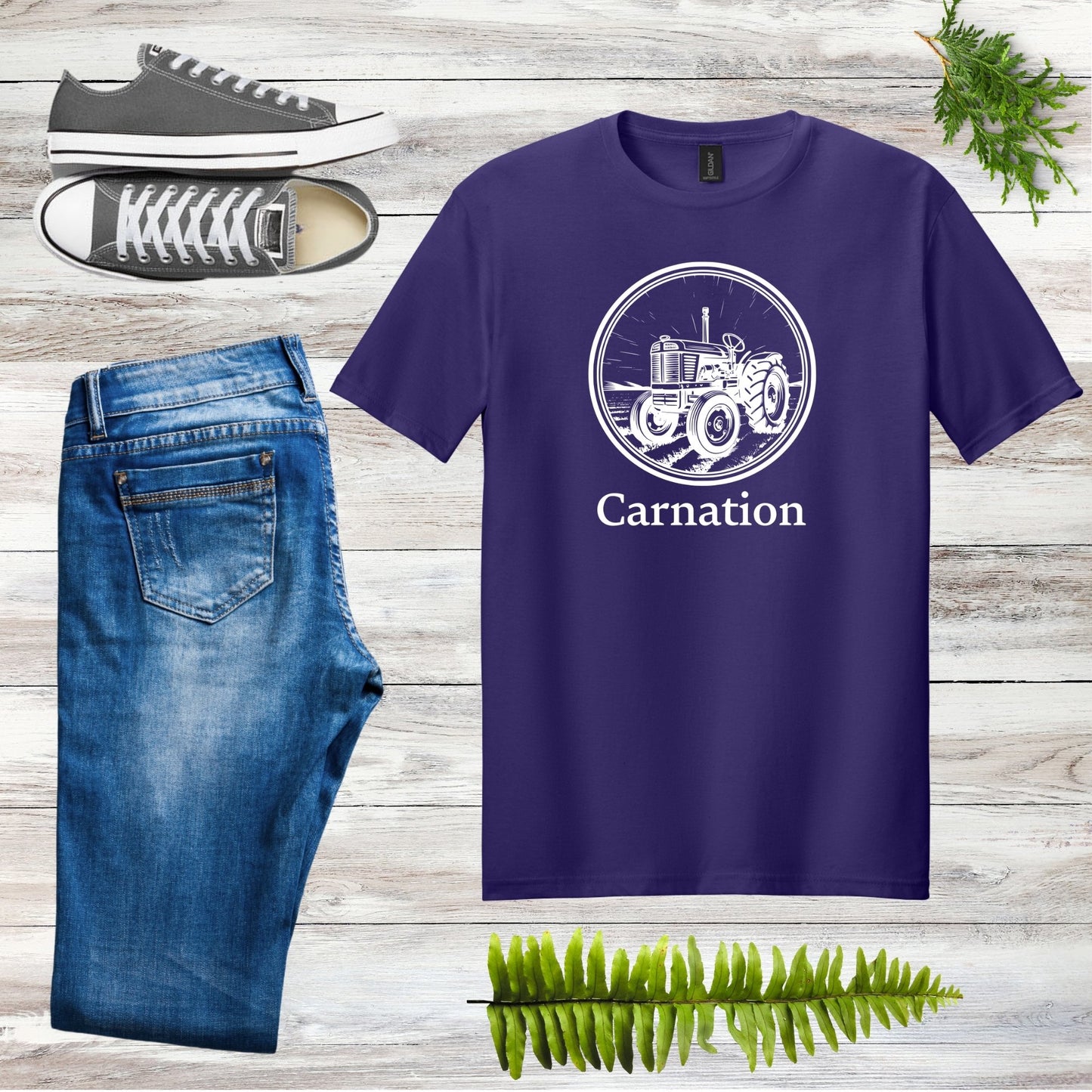 Carnation Tractor Tee