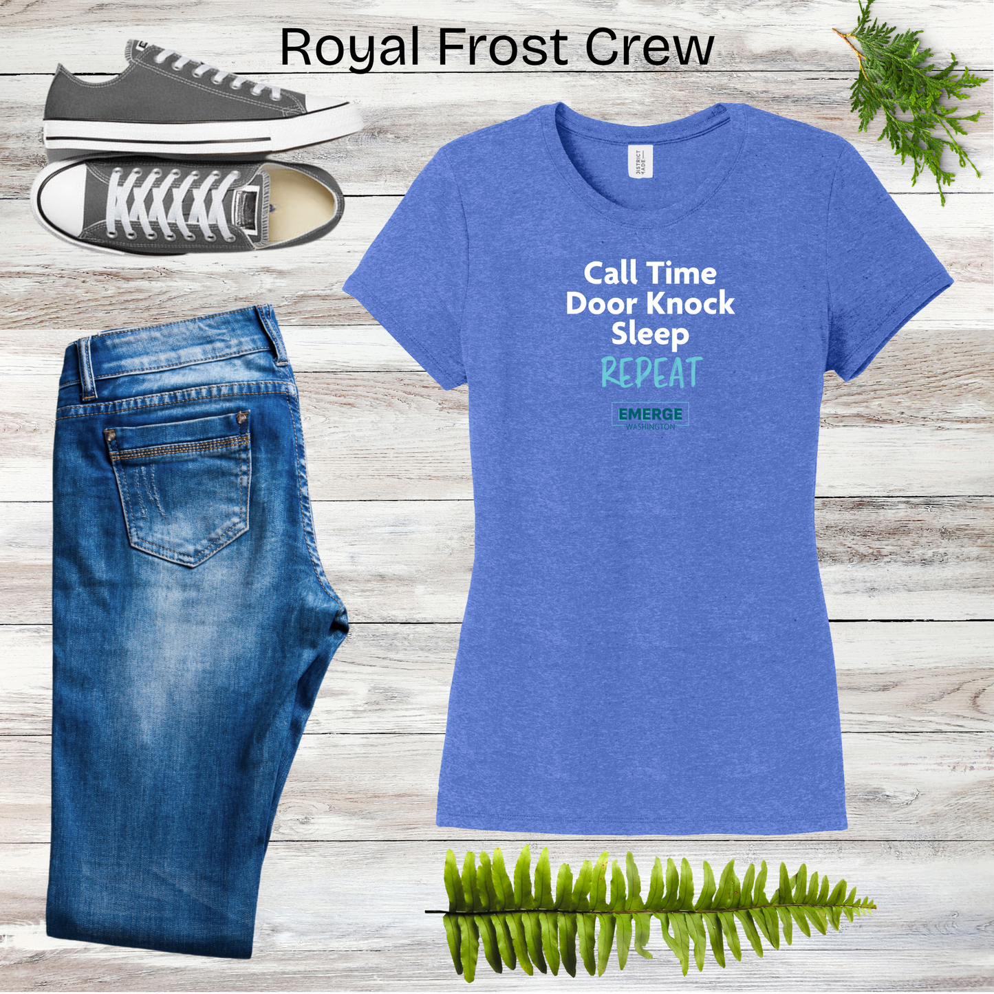 Call Time Women's Crewneck Emerge WA