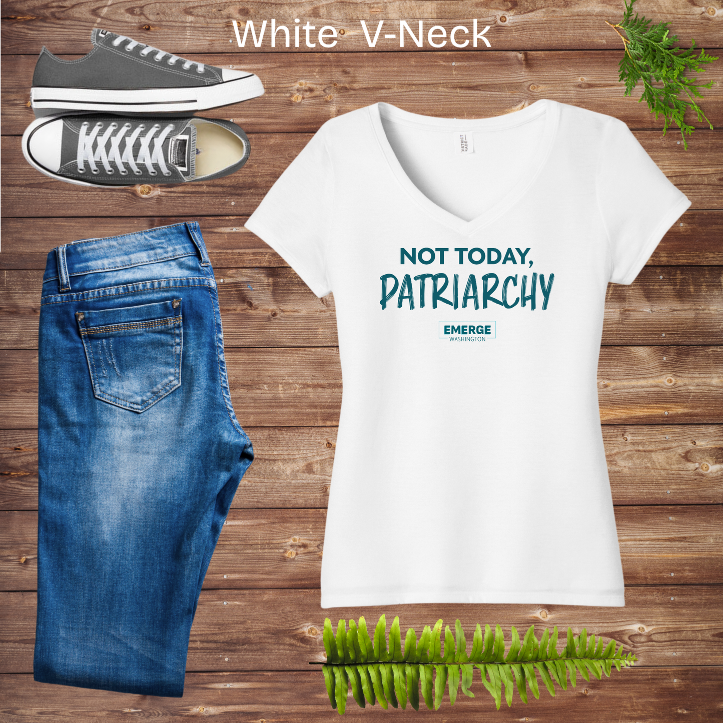 Not Today Women's V-neck Emerge WA