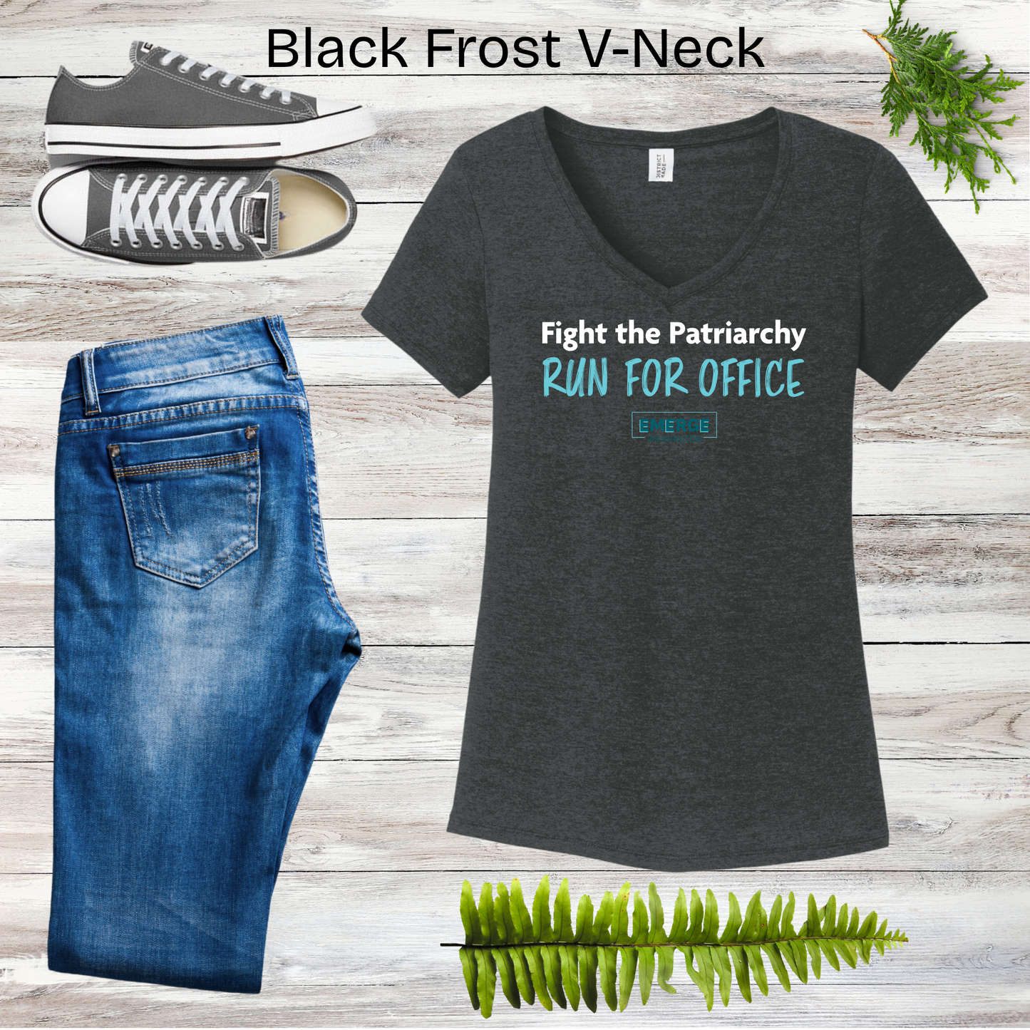 Patriarchy Women's V-neck Emerge WA