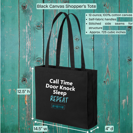 Call Time Tote Bag Emerge WA