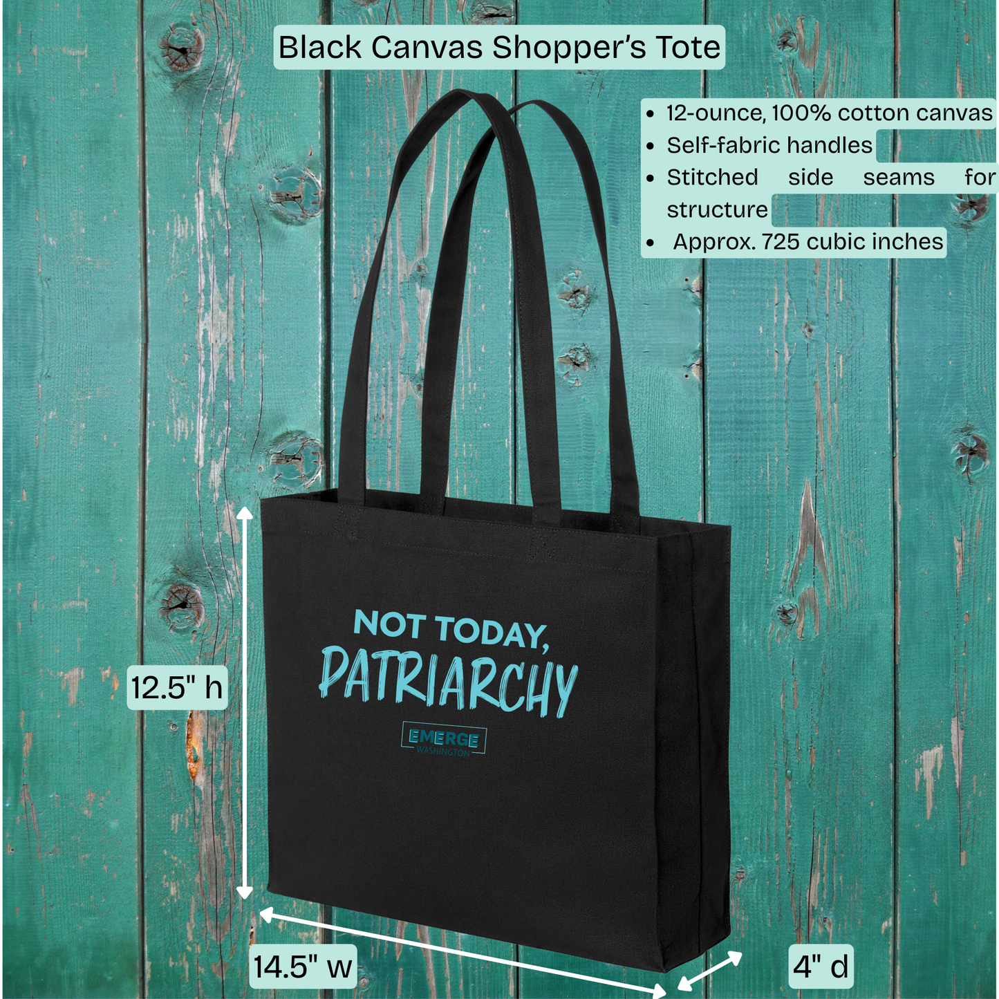 Not Today Tote Bag Emerge WA