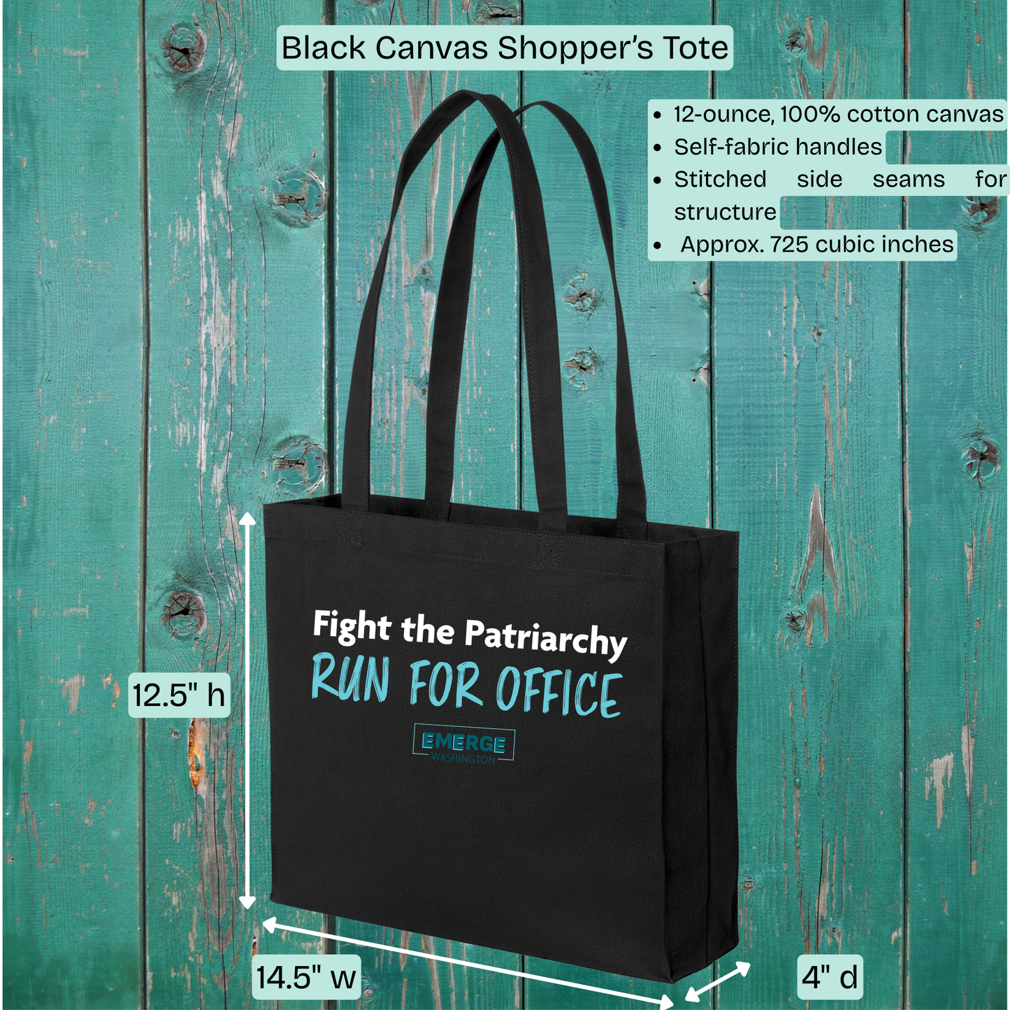Patriarchy Tote Bag Emerge WA