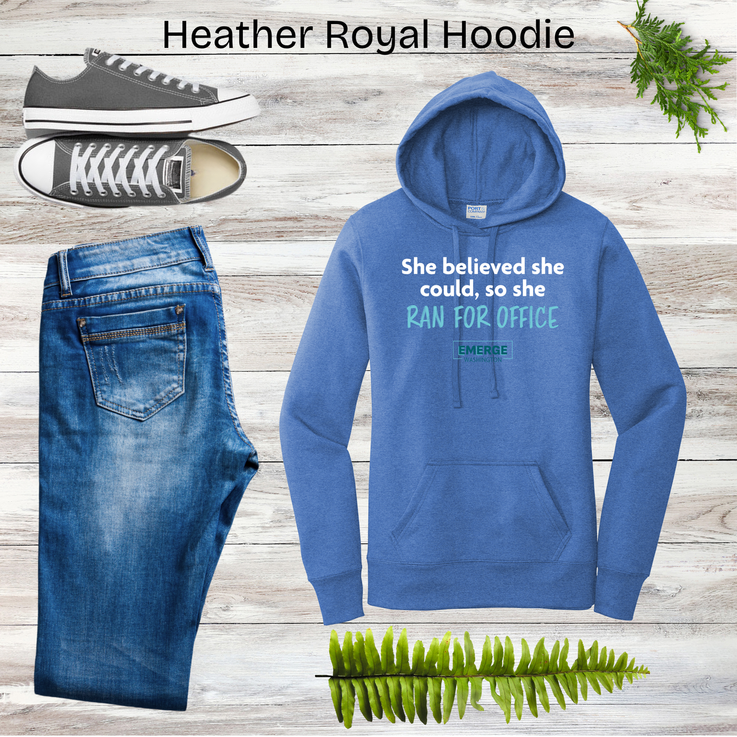 She Believed Women's Hoodie Emerge WA