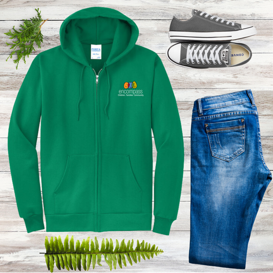 Encompass Unisex Hooded Full-Zip Sweatshirt