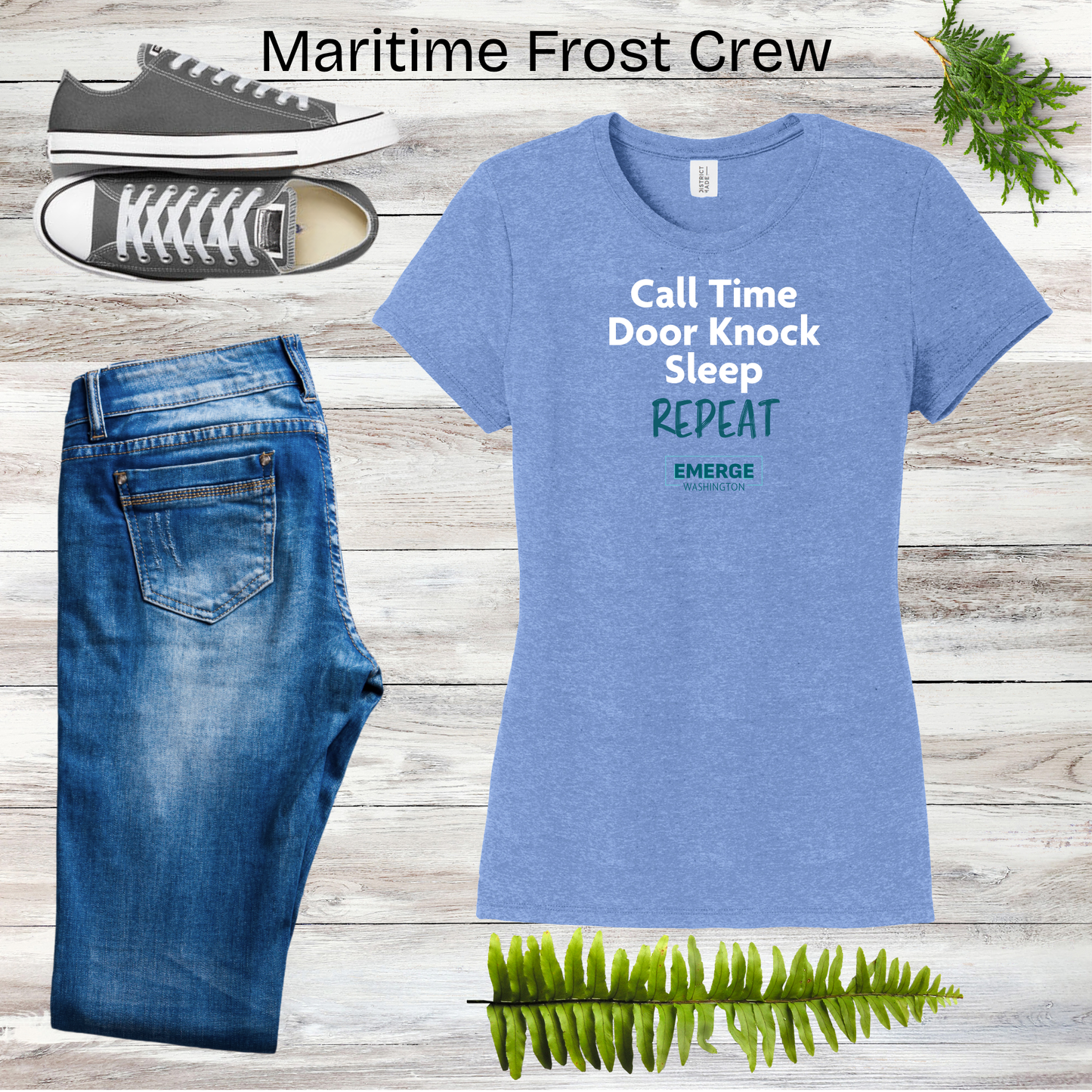 Call Time Women's Crewneck Emerge WA