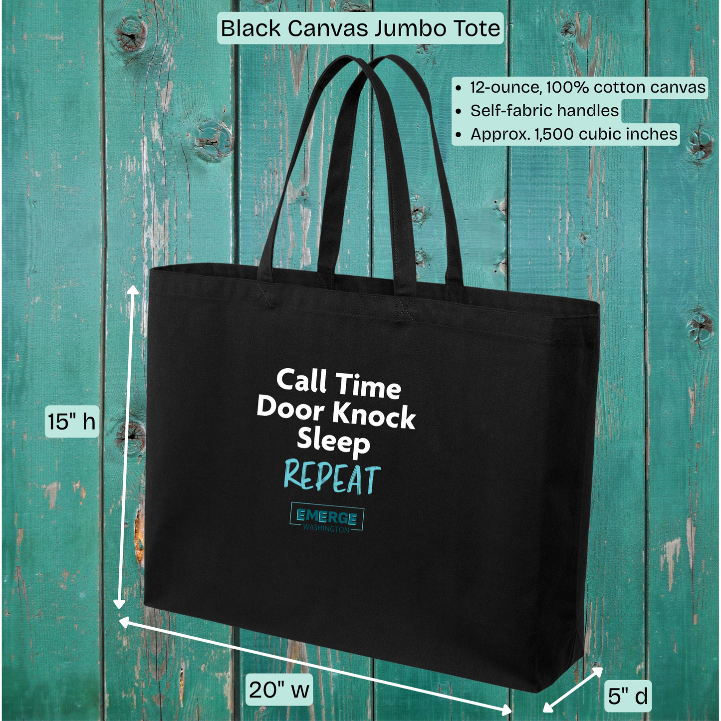 Call Time Tote Bag Emerge WA