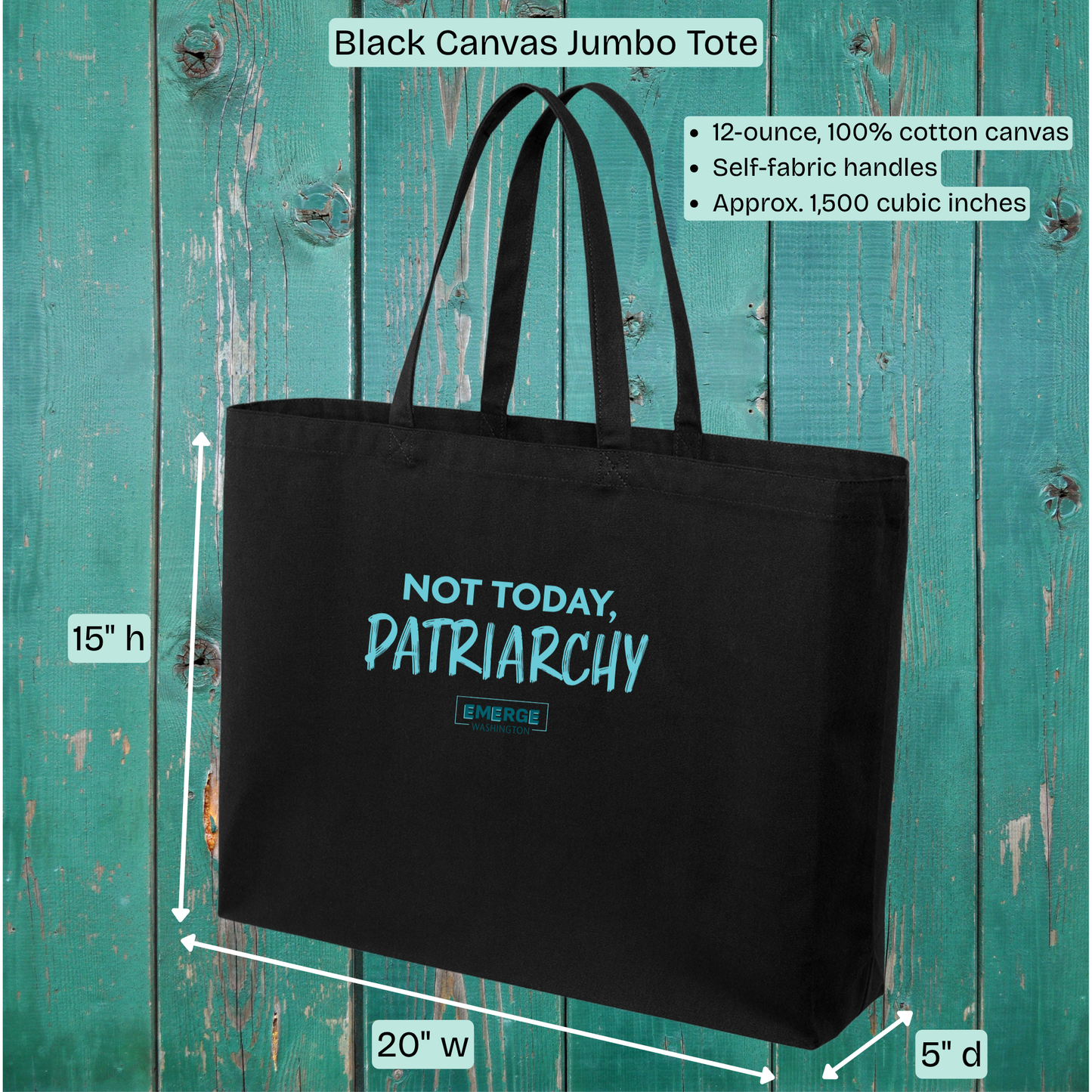 Not Today Tote Bag Emerge WA