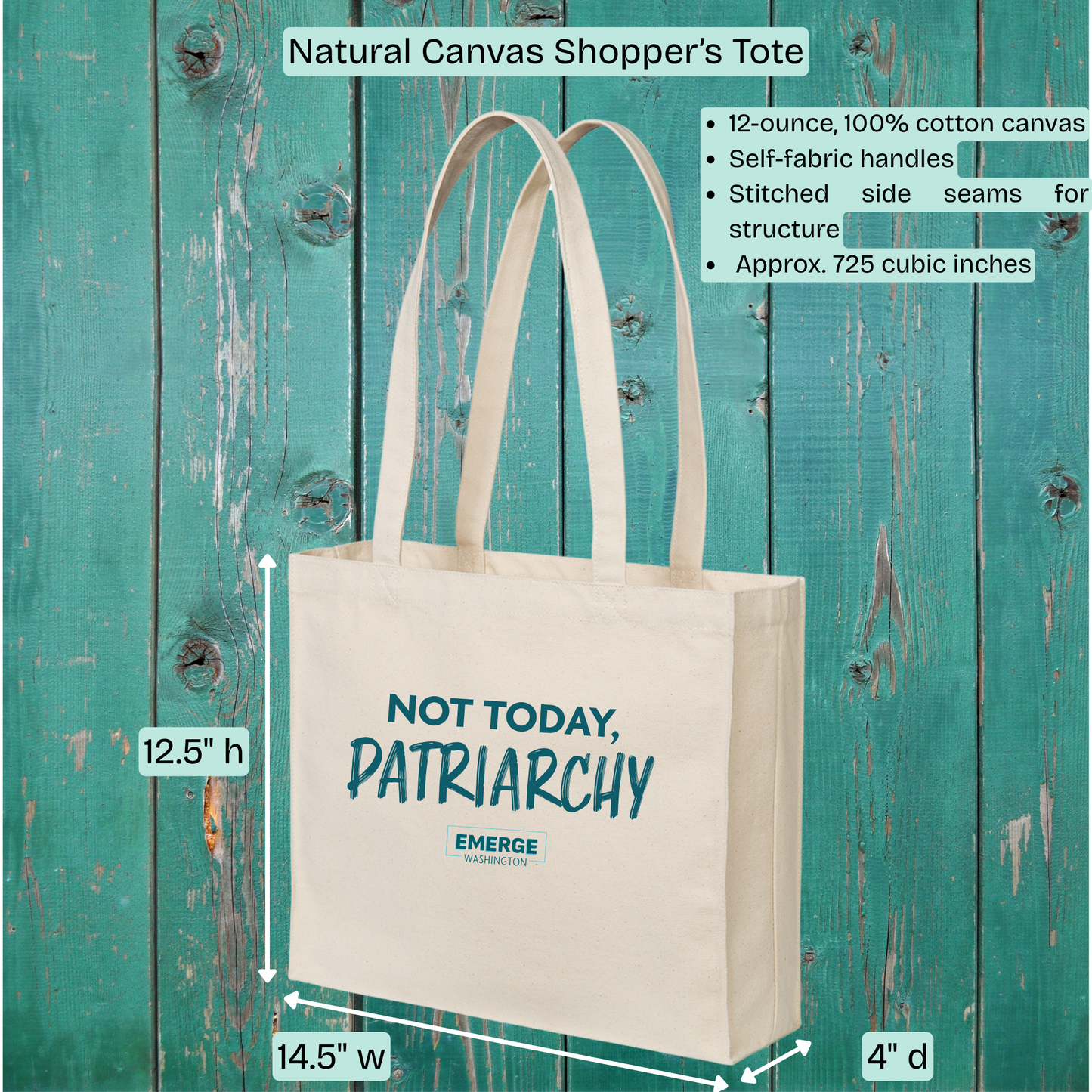 Not Today Tote Bag Emerge WA