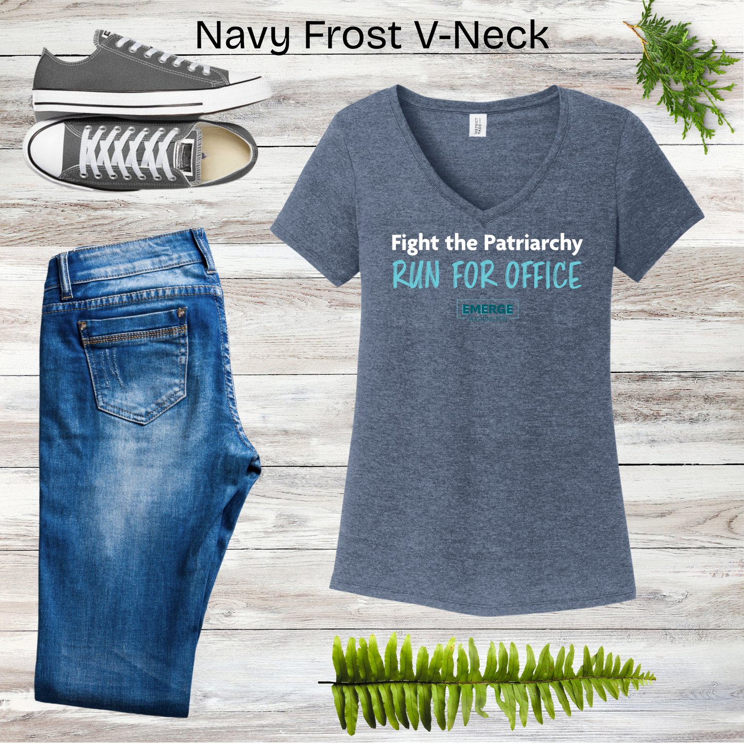 Patriarchy Women's V-neck Emerge WA