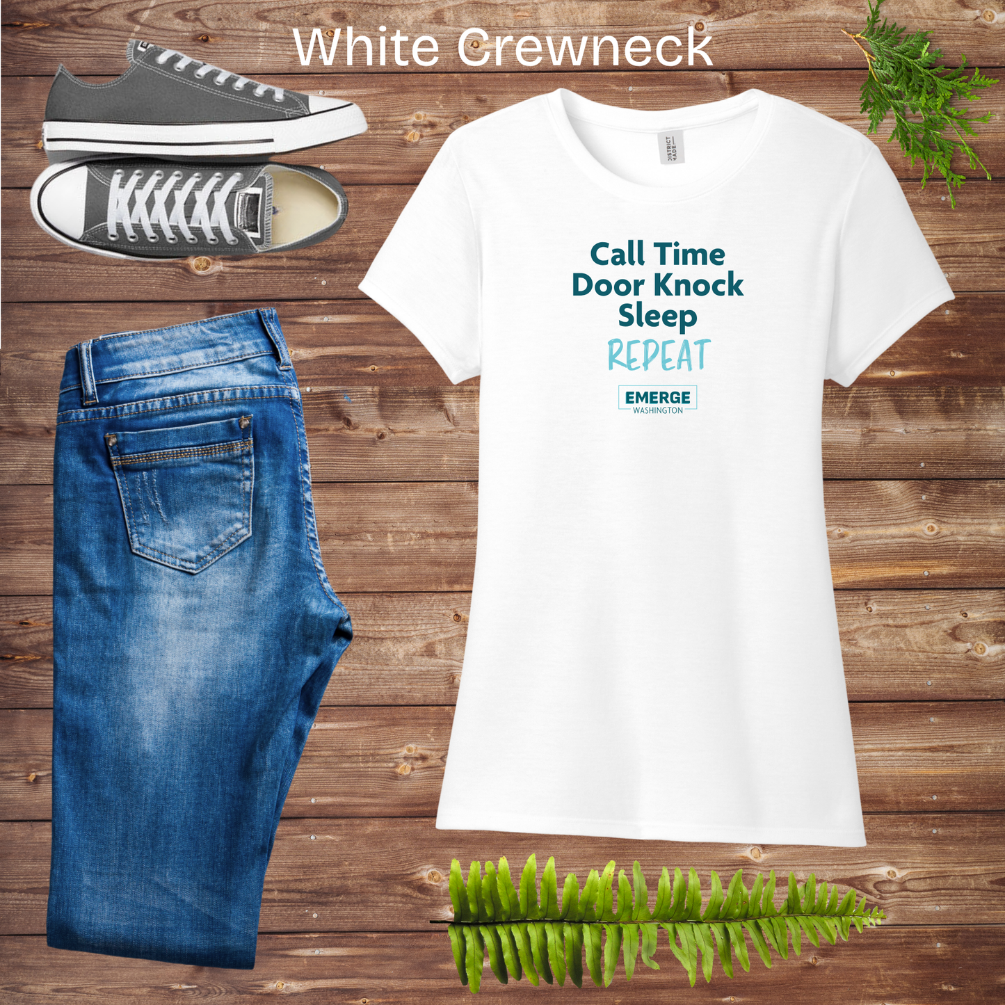 Call Time Women's Crewneck Emerge WA